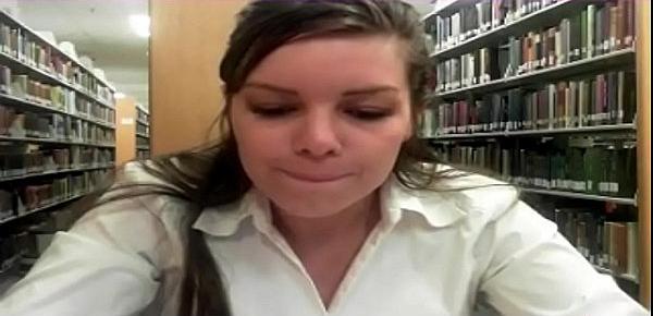  Squirt whoresNaughty Brunette Getting a Messy Squirt in a Public Library